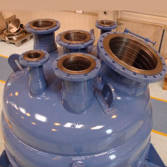 Edelstahl (SS) 304 316/Titan/Nickel/Hastelloy/PTFE/PFA/PVDF/F40 ETFE Reaktionschemikalien-/Sanitärpolierter Hochdruckbehälter